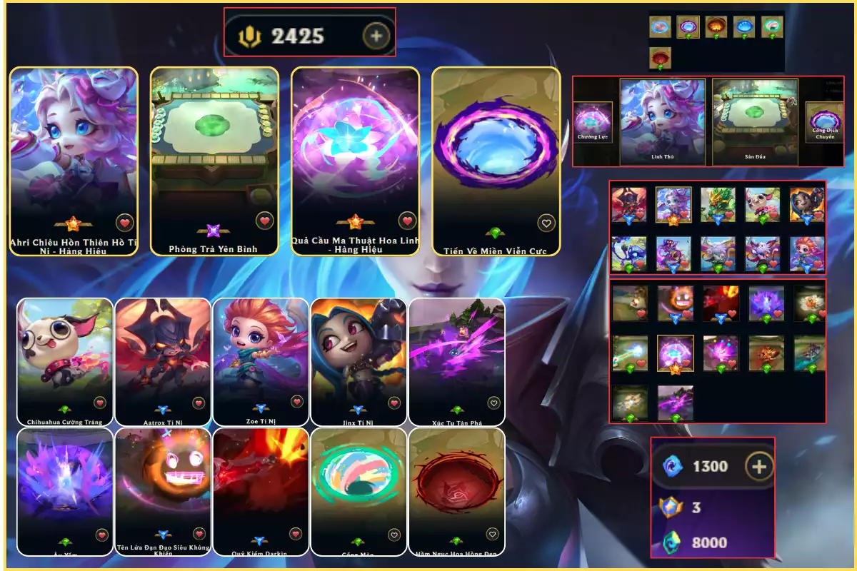 Full ahri hàng hiệu + item